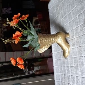 Vtg solid brass boot.